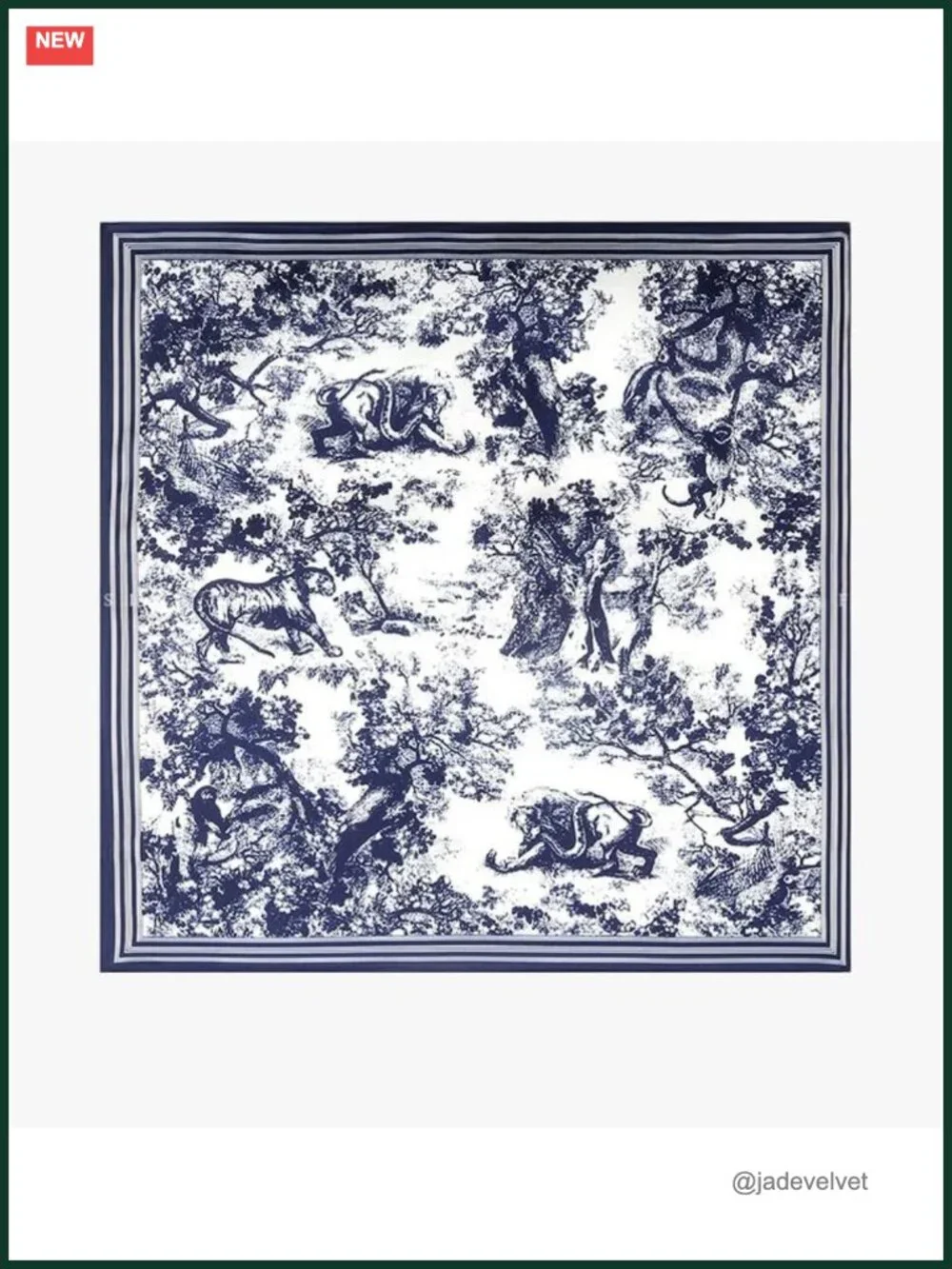 100% Pure Mulberry Silk Small Square Scarf Digital Printed Neckerchief
